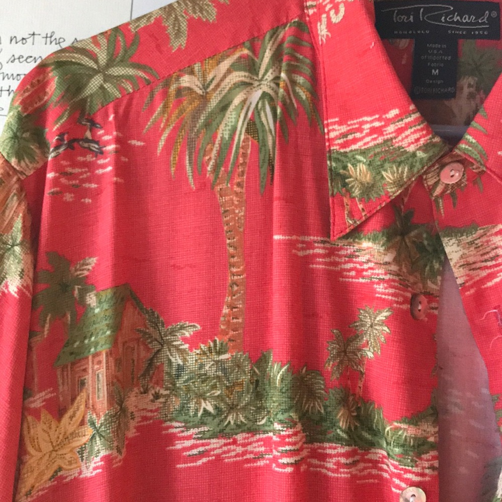 Vintage Tori Richard Men’s Hawaiian Aloha Shirt - Picture 4 of 6